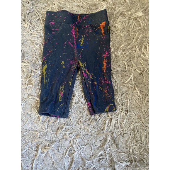So What Brand Girls Denim Paint Splatter Print Leggings Pants Size 9 Mon… - Picture 12 of 12